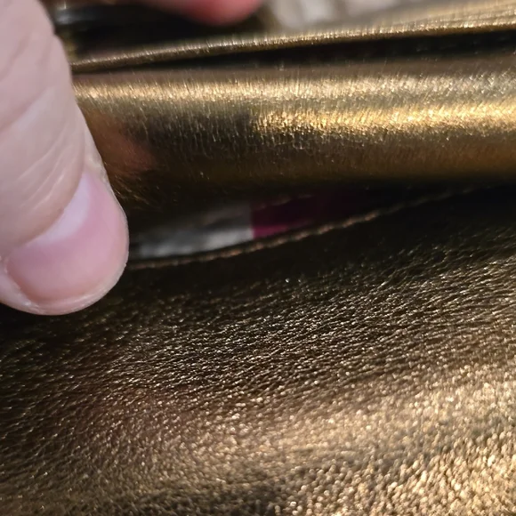 Coach Brown Signature Wallet with Gold Accents - Picture 6 of 12